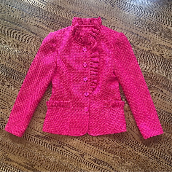 NWOT custom ruffled jacket